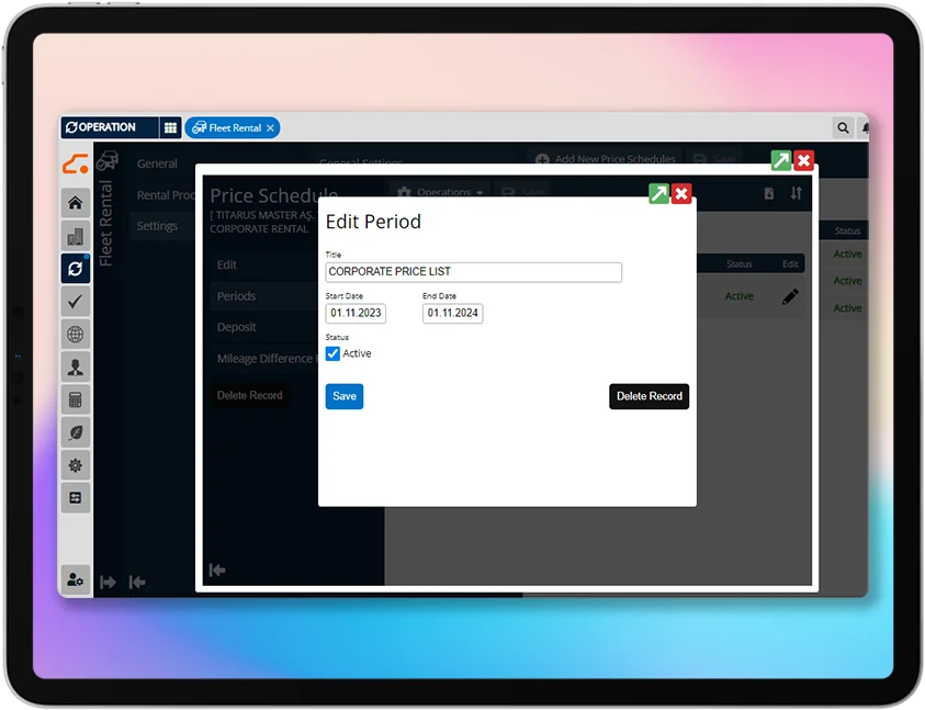 Price Period Management