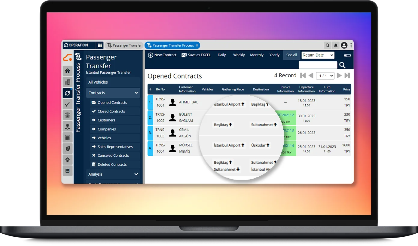 Track Your Open and Closed Contracts